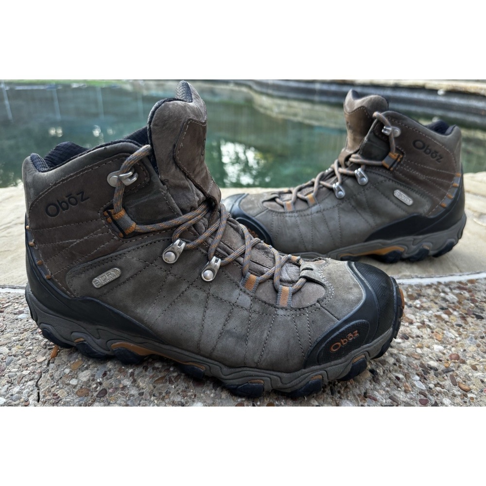 Oboz Bridger Mid Hiking Boots Mens Brown Size US 11 Waterproof